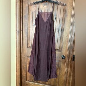 Regalo Brand Elegant Burgundy Sleeveless Maxi Dress women’s medium new with tags